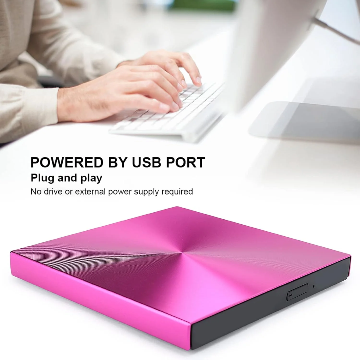 دی وی دی رایتر اکسترنال USB 3.0 Cuifati، پخش کننده و ضبط کننده CD، بدنه آلیاژ آلومینیوم با کیفیت بالا، دی وی دی اکسترنال باریک Plug and Play برای کامپیوتر، لپ تاپ و دسکتاپ