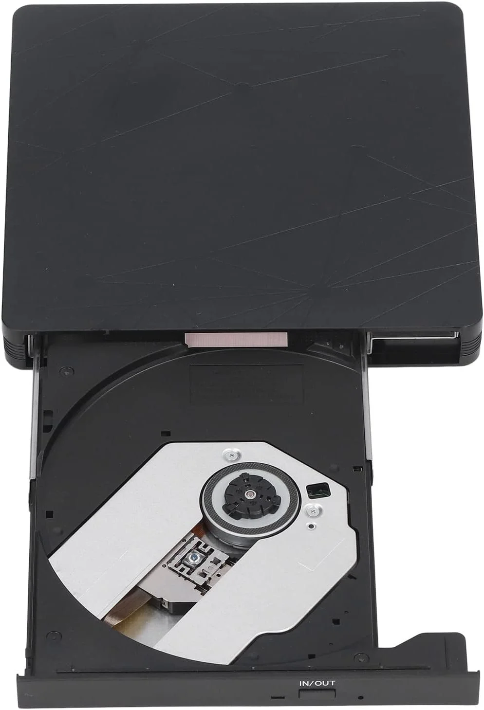 درایو نوری اکسترنال USB برای کامپیوتر، طرح راه راه ستاره ای، پخش کننده درایو نوری تایپ C، پشتیبانی از لپ تاپ، کامپیوتر، سازگار با سیستم عامل های مختلف