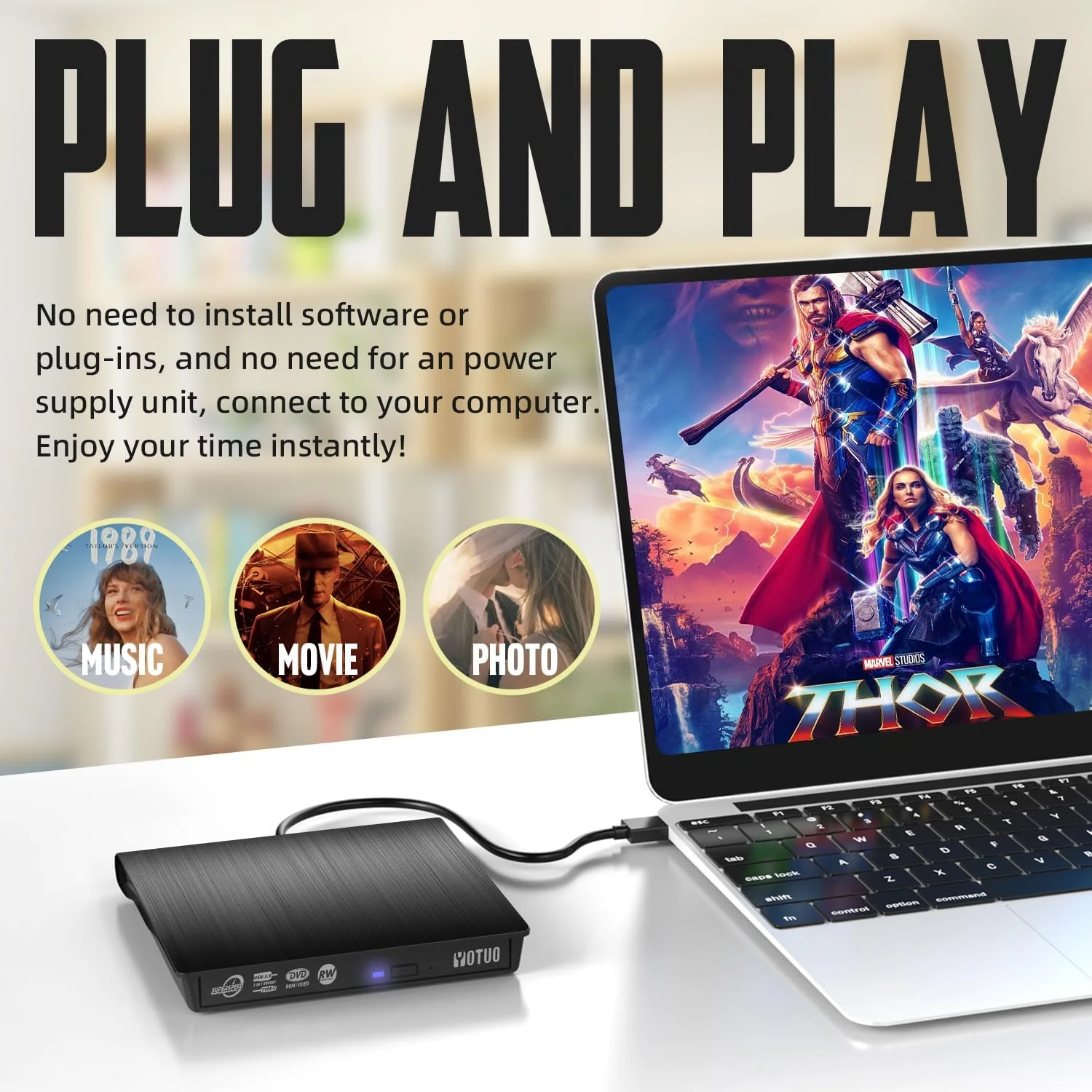 درایو DVD اکسترنال، درایو CD RW قابل حمل USB 3.0 با کیف حمل محافظ، پخش کننده DVD برای بازنویسی، رایت کننده DVD برای لپ تاپ، کامپیوتر، سازگار با ویندوز 7/8/10/11، مک، مک بوک پرو/ایر