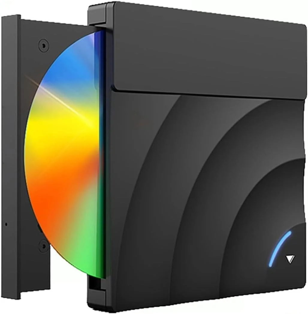 درایو نوری اکسترنال DVD پلیر قابل حمل USB 3.0 پرسرعت CD DVD-RW، درایو دیسک باریک اکسترنال، خواننده دسکتاپ PC لپ تاپ تبلت، تجربه فیلم قابل حمل DVD پلیر