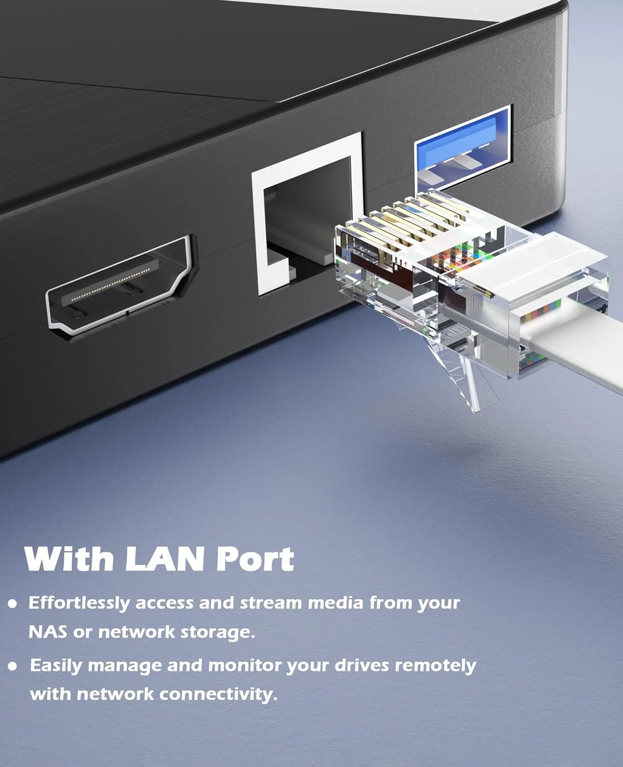 درایو بلوری اکسترنال با پورت HDMI/LAN، پشتیبانی از دیسک 100G R/W، USB3.0C، سازگار با ویندوز/لینوکس/MacOS