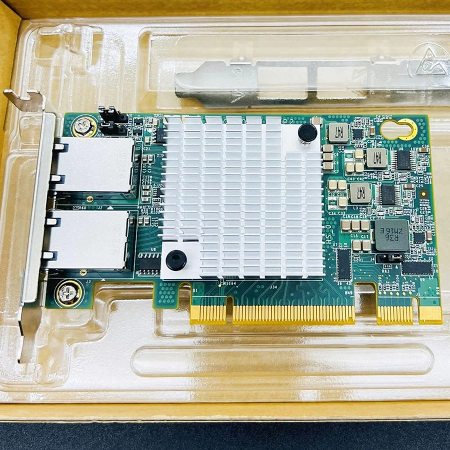 کارت توسعه شبکه X540-T2، آداپتور PCI-E X8 به دو پورت 10Gbps RJ45 با هیت سینک داخلی و اتصال پایدار برای کامپیوترهای رومیزی