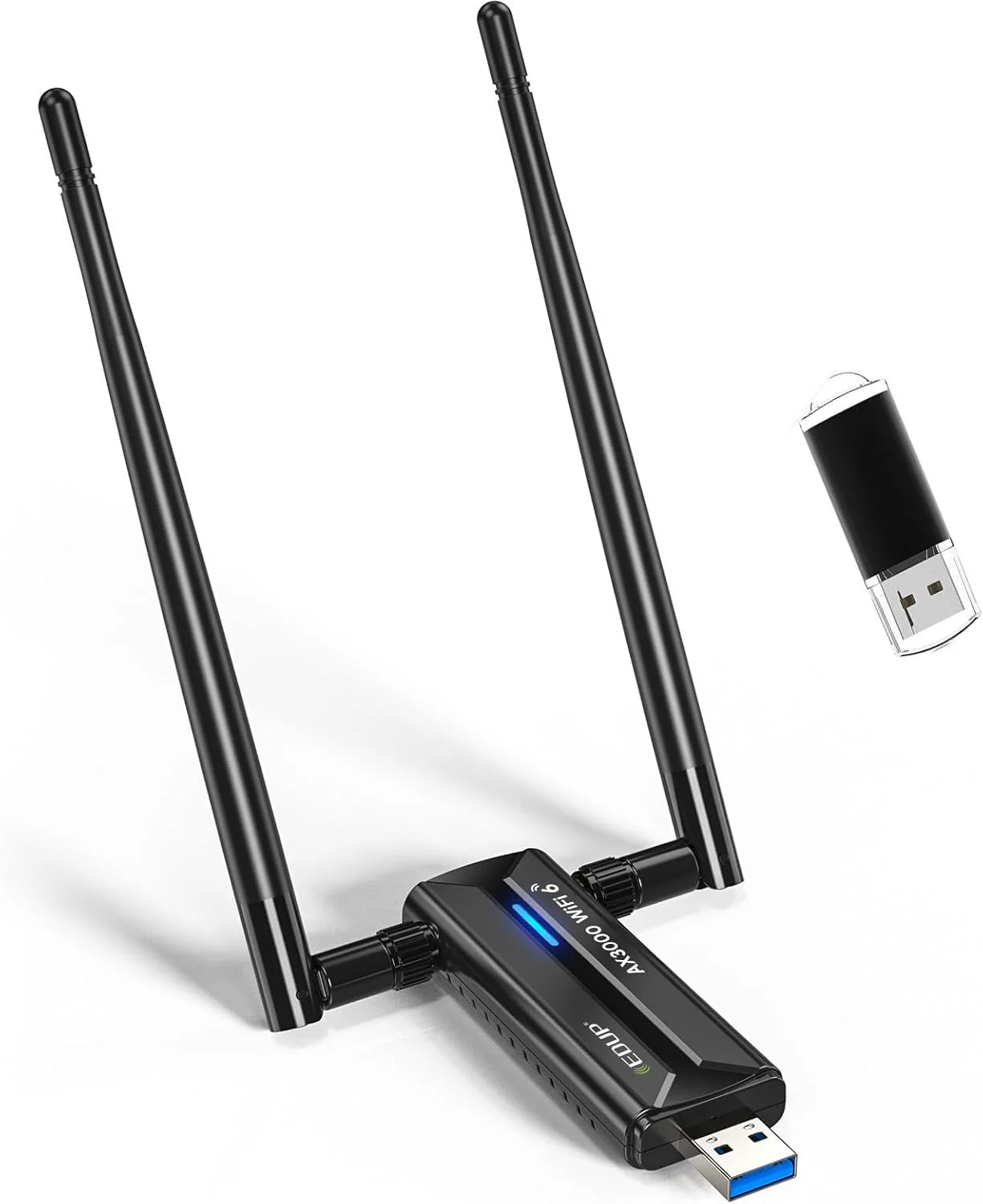 آداپتور USB WiFi 6E مدل AX3000M + کارت شبکه PCI-E WiFi 6 مدل AX1800Mbps