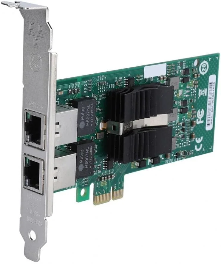 کارت شبکه پورت گیگابیتی PCI-e برای کامپیوتر رومیزی 1000Mbps سرور NIC LED کنترلر شبکه داغ 2021