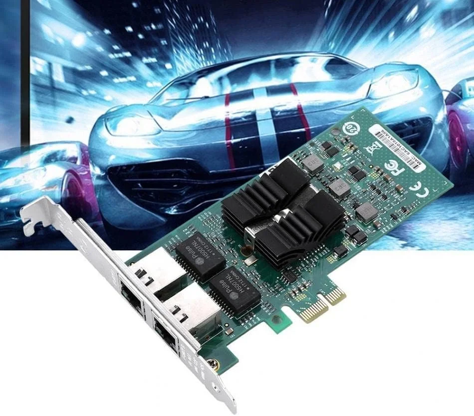 کارت شبکه پورت گیگابیتی PCI-e برای کامپیوتر رومیزی 1000Mbps سرور NIC LED کنترلر شبکه داغ 2021