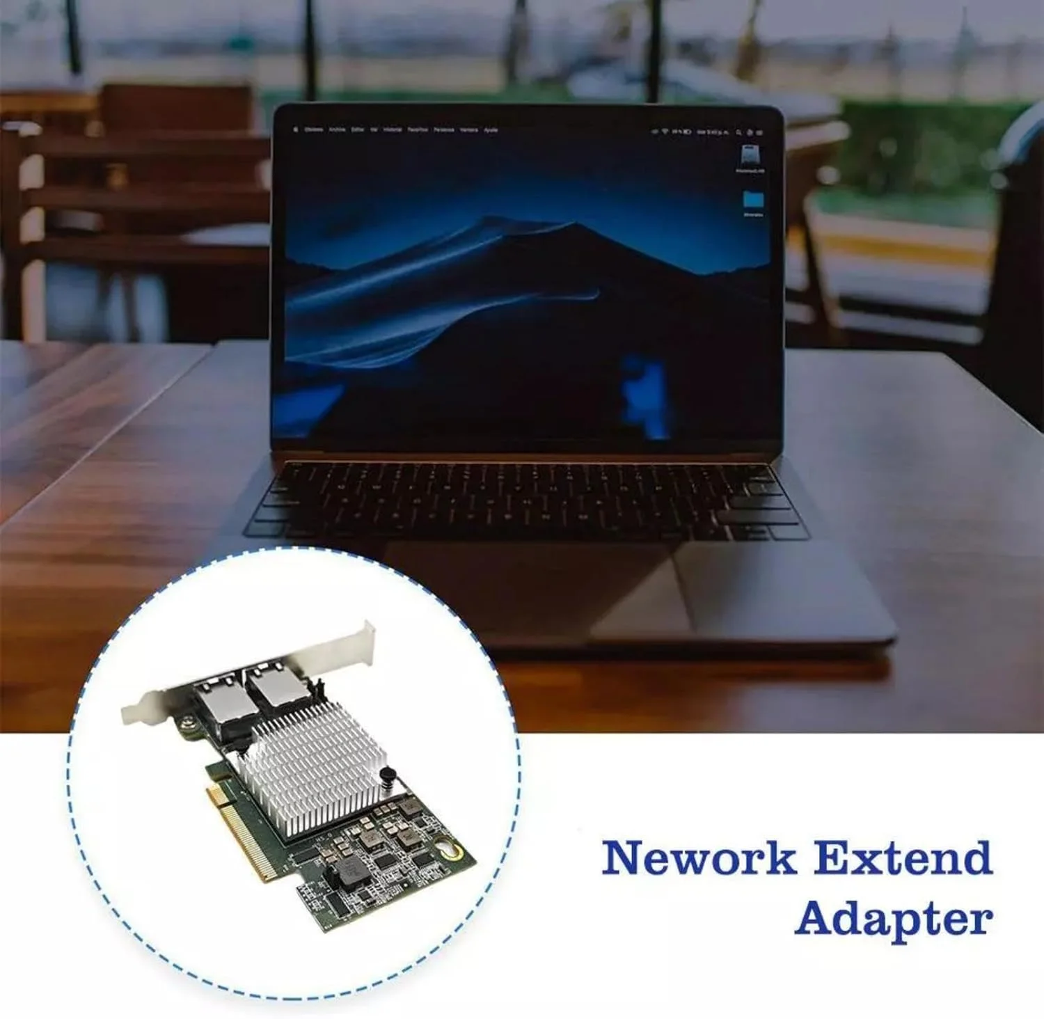 آداپتور شبکه اترنت PCI-Express با دو پورت RJ45 مدل X540-T2 10G