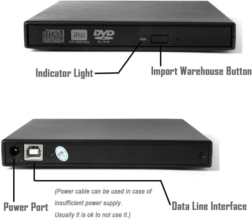 درایو نوری اکسترنال USB 2.0 شووی هگربی CD/DVD ROM پلیر DVD RW رایتر ریدر برای لپ تاپ و کامپیوتر ویندوز 7/8/10 درایو نوری اکسترنال USB 2.0 شووی هگربی CD/DVD ROM پلیر DVD RW رایتر ریدر برای لپ تاپ و کامپیوتر ویندوز 7/8/10