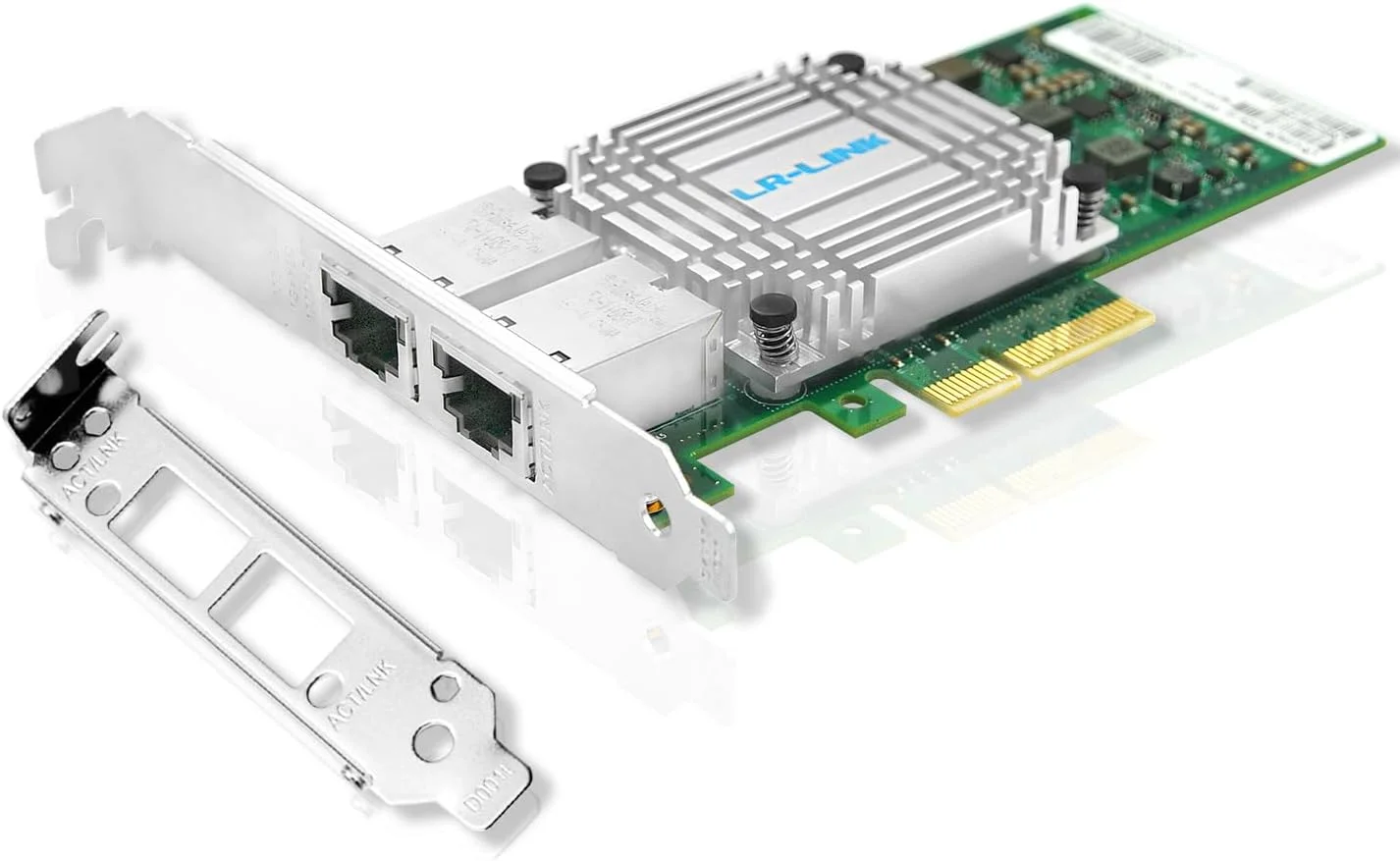 کارت شبکه 10 گیگابیت PCI-E برای Intel X550-T2، دو پورت RJ45 با کنترلر Intel X550 AT2، آداپتور LAN PCI Express 3.0 X4 پشتیبانی از Windows Server/Linux/VMware