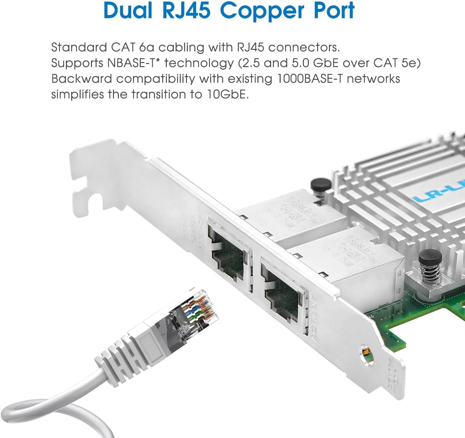 کارت شبکه 10 گیگابیت PCI-E برای Intel X550-T2، دو پورت RJ45 با کنترلر Intel X550 AT2، آداپتور LAN PCI Express 3.0 X4 پشتیبانی از Windows Server/Linux/VMware