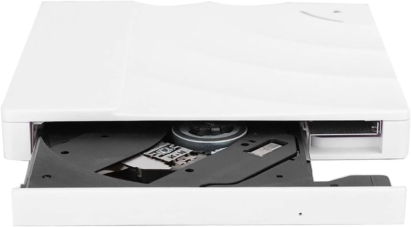 درایو نوری USB 3.0 با فرآیند آینه ای و سمباده کاری، درایو اکسترنال USB 3.0 برای WindowsXP/2003/Vista7/8.1/10 (سفید) درایو نوری USB 3.0 با فرآیند آینه ای و سمباده کاری، درایو اکسترنال USB 3.0 برای WindowsXP/2003/Vista7/8.1/10 (سفید)