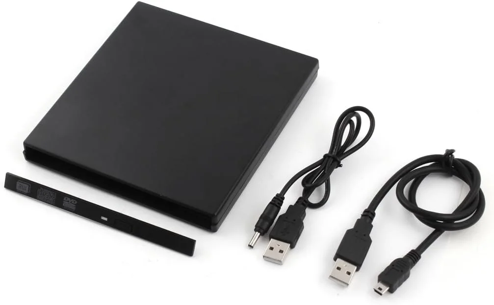 محفظه اکسترنال باریک USB برای درایو رایتر CD DVD RW ساتا 9.5 میلیمتری محفظه اکسترنال باریک USB برای درایو رایتر CD DVD RW ساتا 9.5 میلیمتری