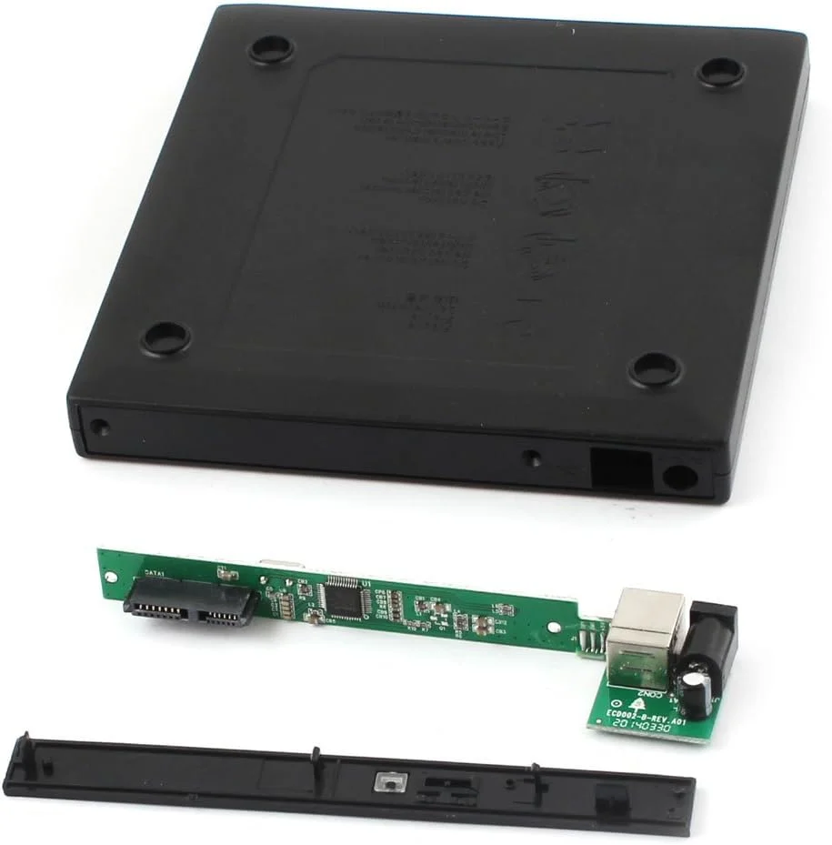 محفظه اکسترنال باریک USB برای درایو DVD ROM Burner ساتا 12.7 میلی‌متری