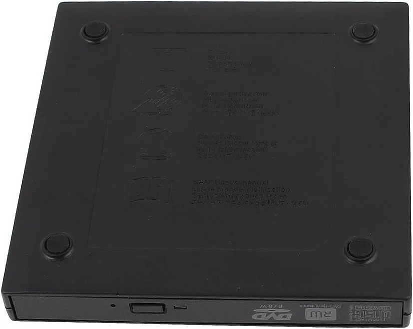 محفظه درایو نوری اکسترنال مشکی USB 2.0 CD/DVD+RW DL 24X