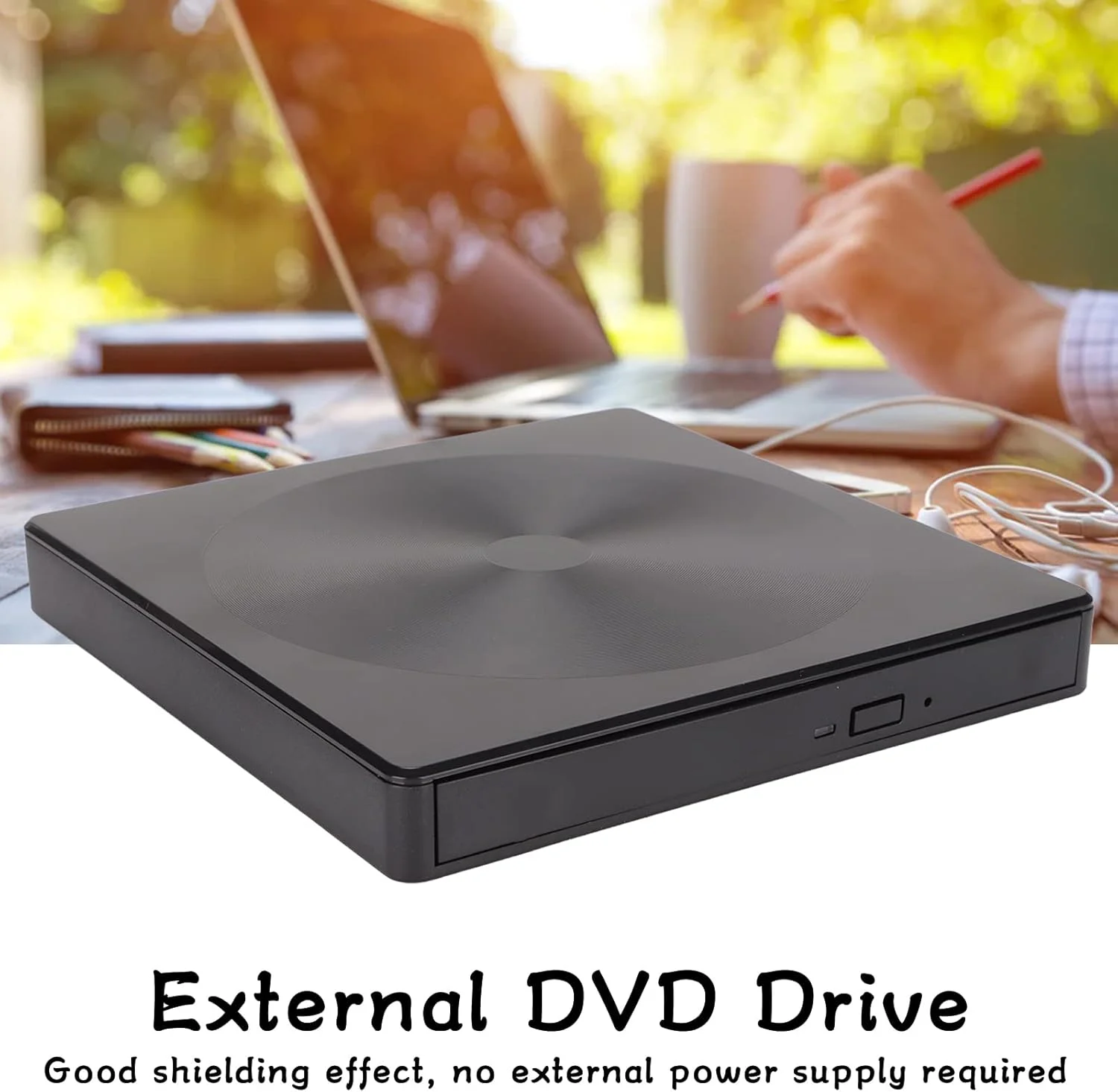 درایو نوری اکسترنال قابل حمل CD DVD، درایو USB 3.0/USB C با سرعت انتقال پایدار 5 گیگابیت بر ثانیه، رایتر و رایت کننده CD DVD نوع C برای Win XP/2003/7/8/10/Vista برای لینوکس برای OS X