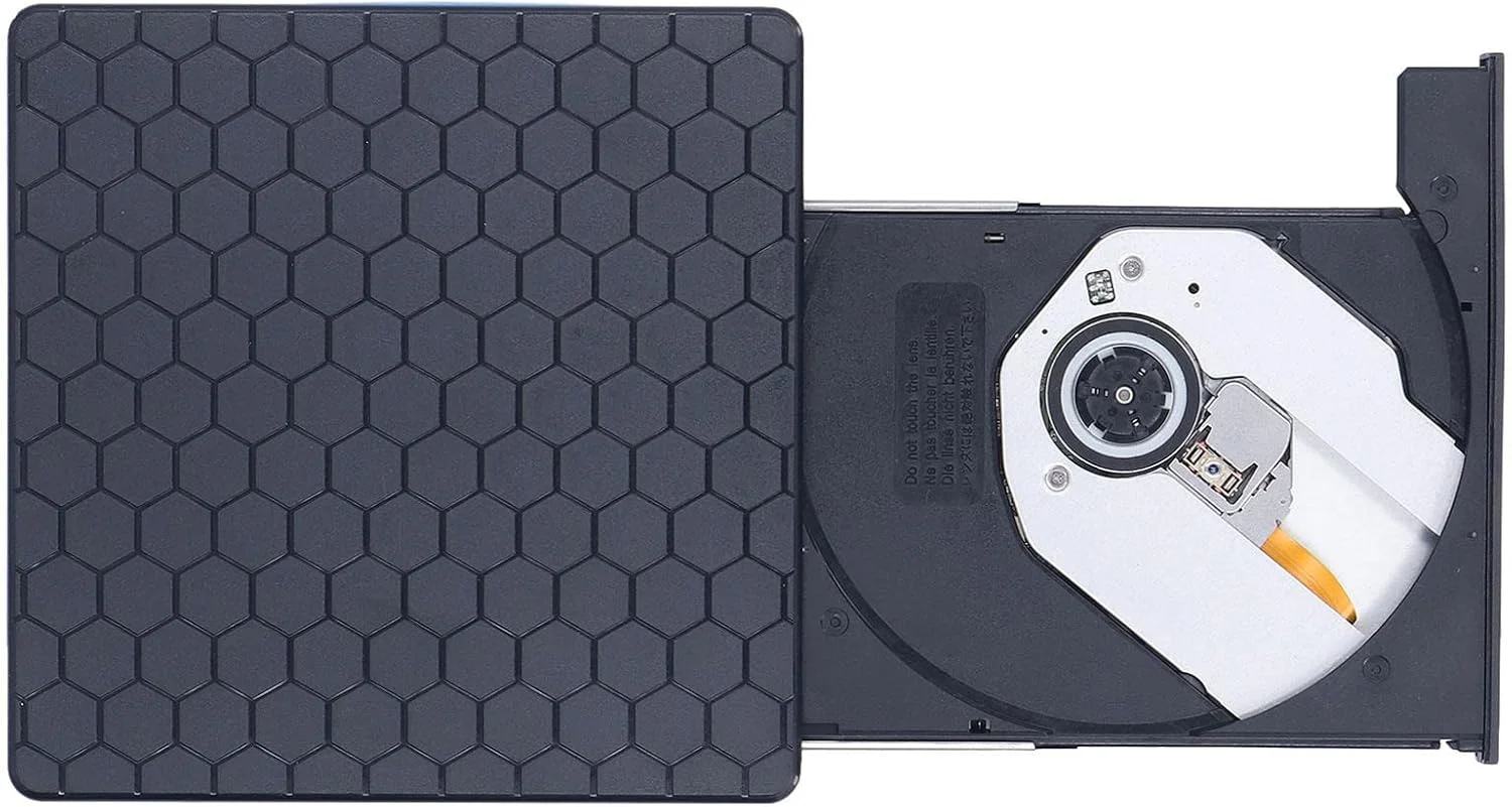 درایو DVD اکسترنال USB قابل حمل، درایو نوری CD پایدار برای لپ تاپ و کامپیوتر، مناسب برای 7 و 10