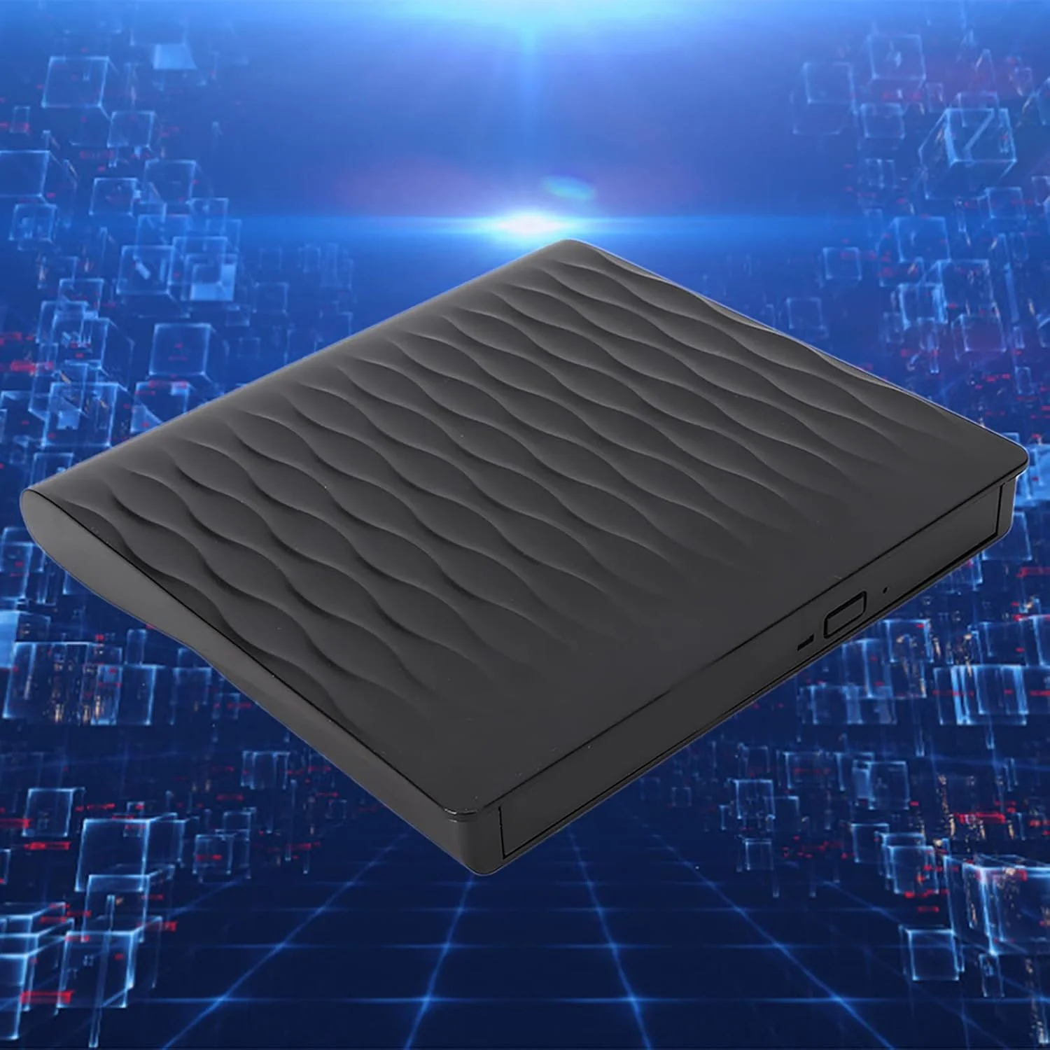 درایو نوری اکسترنال قابل حمل 12.7 میلی متری USB 3.0 برای کامپیوترهای رومیزی و لپ تاپ، انتقال داده با سرعت بالا، اتصال و پخش آسان، سبک و جمع و جور