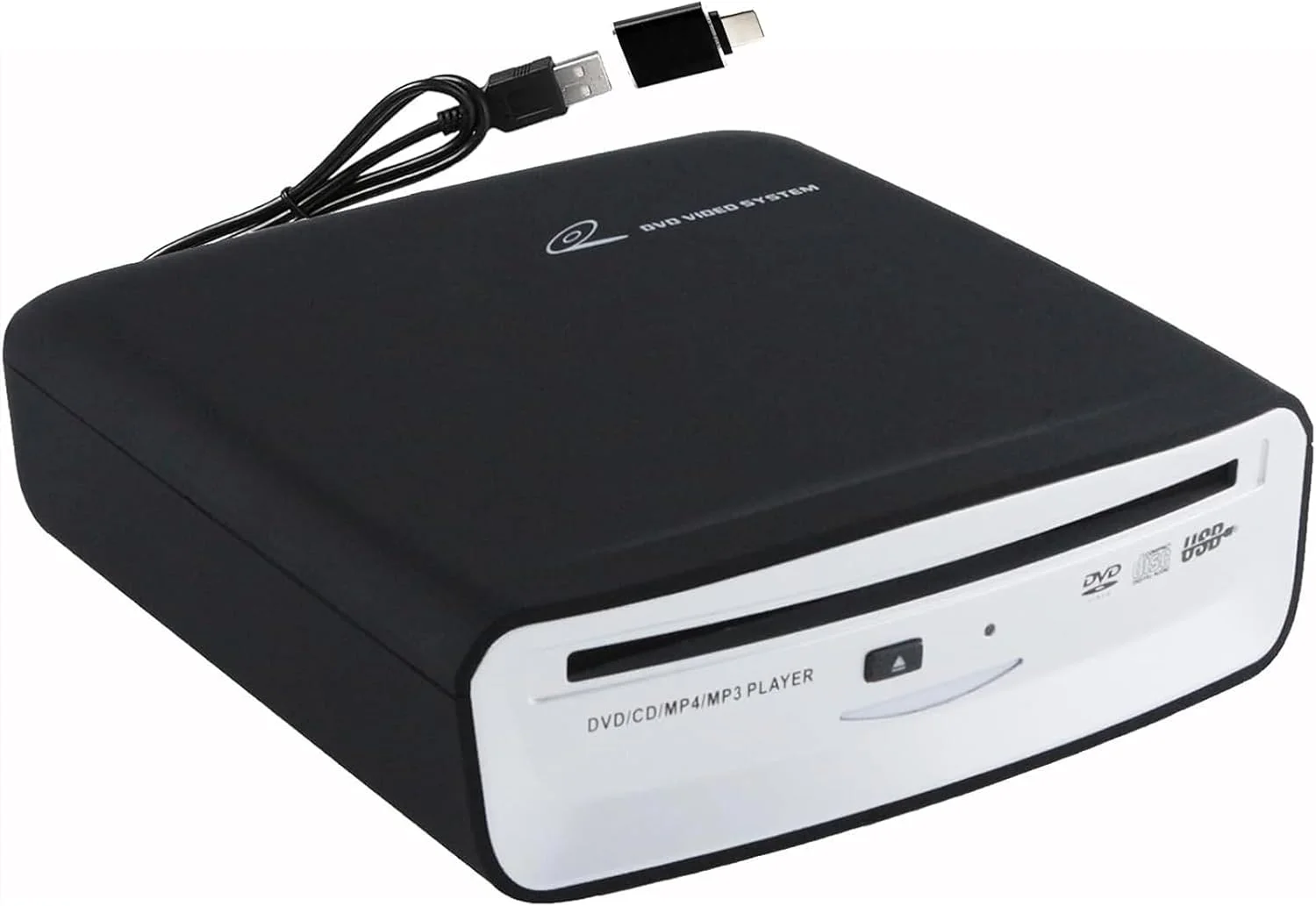 درایو DVD اکسترنال، USB 3.0 پرسرعت قابل حمل نوری باریک CD/DVD رایتر پلیر RW سازگار با کامپیوتر رومیزی ویندوز XP/Vista/7/8/10، لینوکس، سیستم عامل مک (سفید)