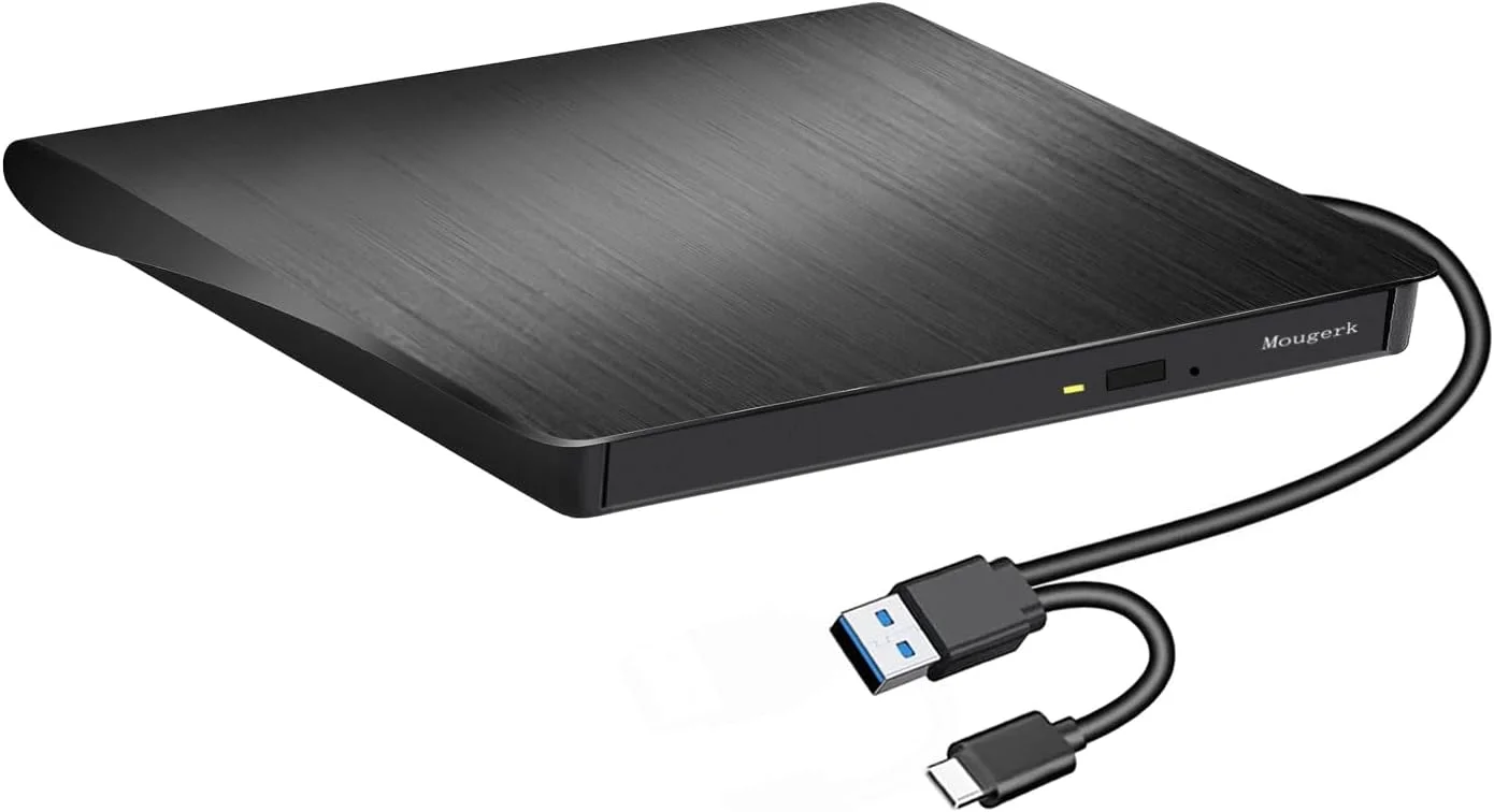 درایو اکسترنال DVD CD، درایوهای فوق باریک USB 3.0، پخش کننده CD DVD RW / درایو/رایتر/بازنویس CD DVD ROM / رایتر CD USB سازگار با مک بوک پرو، لپ تاپ ها و کامپیوترهای رومیزی