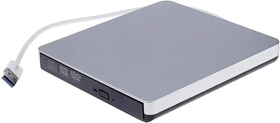درایو نوری اکسترنال USB 3.0 فوق العاده نازک CD-RW DVD-RW، پخش کننده CD/DVD قابل حمل برای ویندوز/مک OS