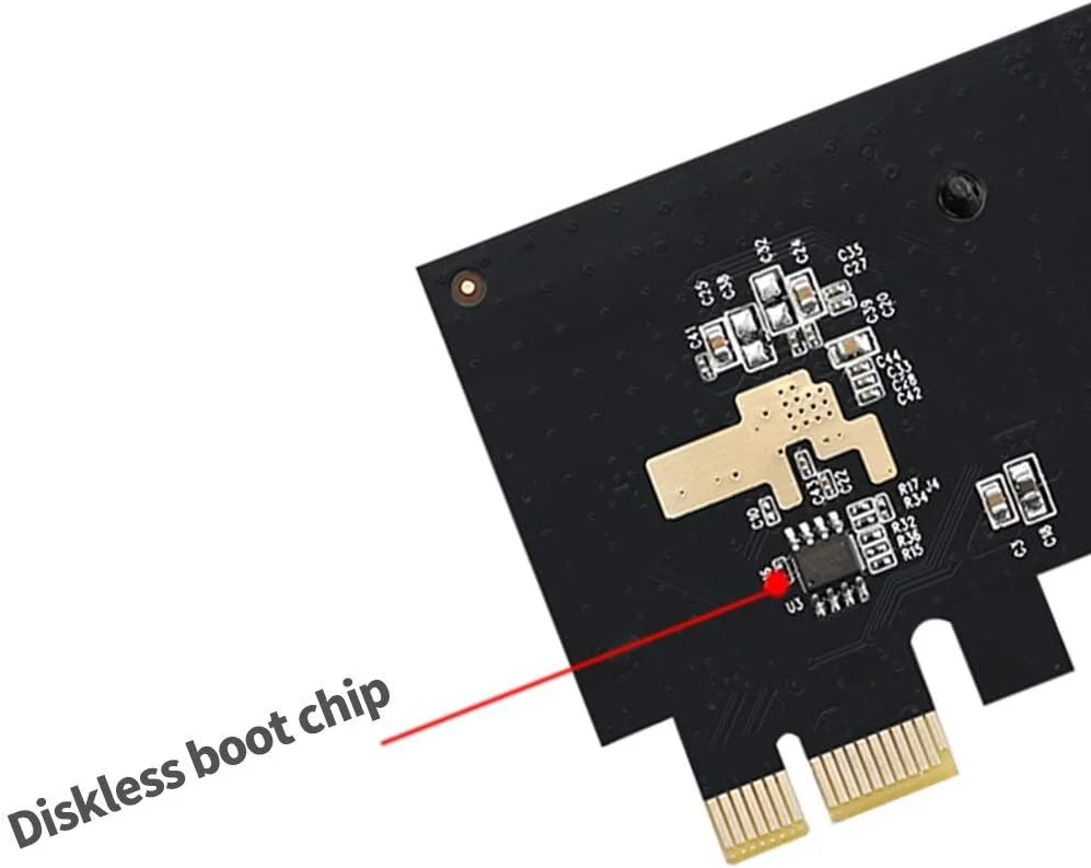 کارت شبکه گیگابیتی تک پورت TXA089 PCI-E اترنت 10/100/1000Mbps RJ45 PCIe LAN با قابلیت بوت PXE برای کامپیوتر/سرور/ایستگاه کاری