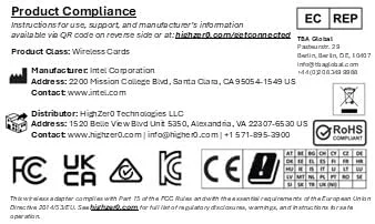 کارت وای فای VHXRR 0VHXRR CN-0VHXRR قطعه جایگزین سازگار برای Intel 9560NGW R Wireless-AC 9560 PCI-Express M.2 2230 802.11ac WLAN Bluetooth 5.1