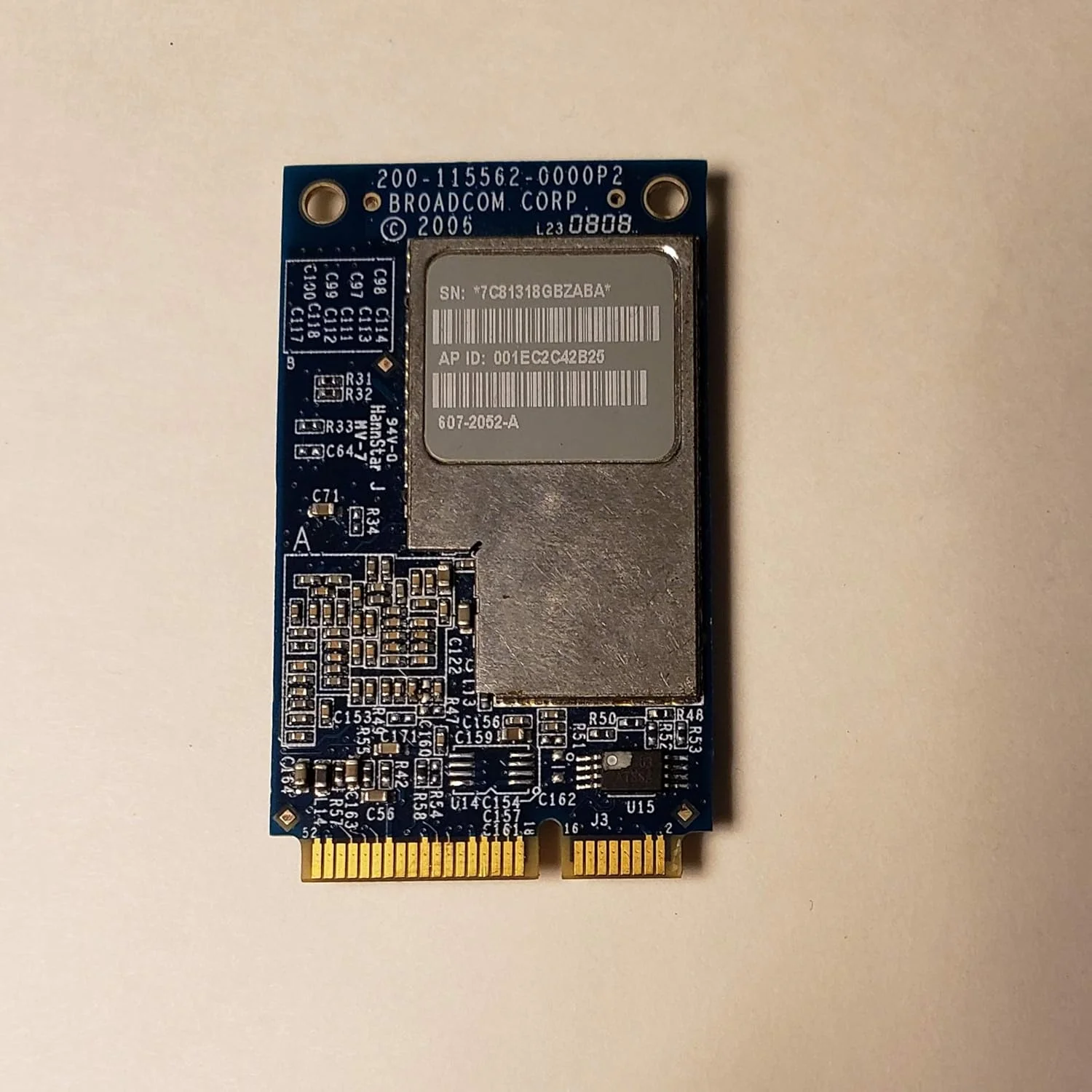 کارت شبکه وایرلس BroadCom BCM94321MC Mini PCI-e مدل A1181 A1208 A1224 020-5280-A 603-9452-A 603-9977-A برای اپل