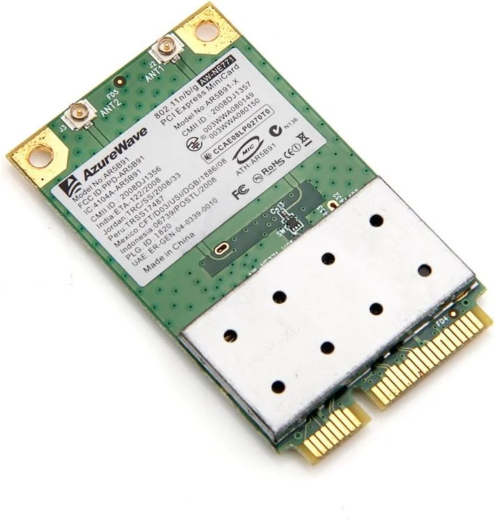 کارت شبکه وایرلس Atheros Ar5b91 9281 Abgn Pci-e 802.11b/g/n با فرکانس 2.4 گیگاهرتز و سرعت 300 مگابیت بر ثانیه