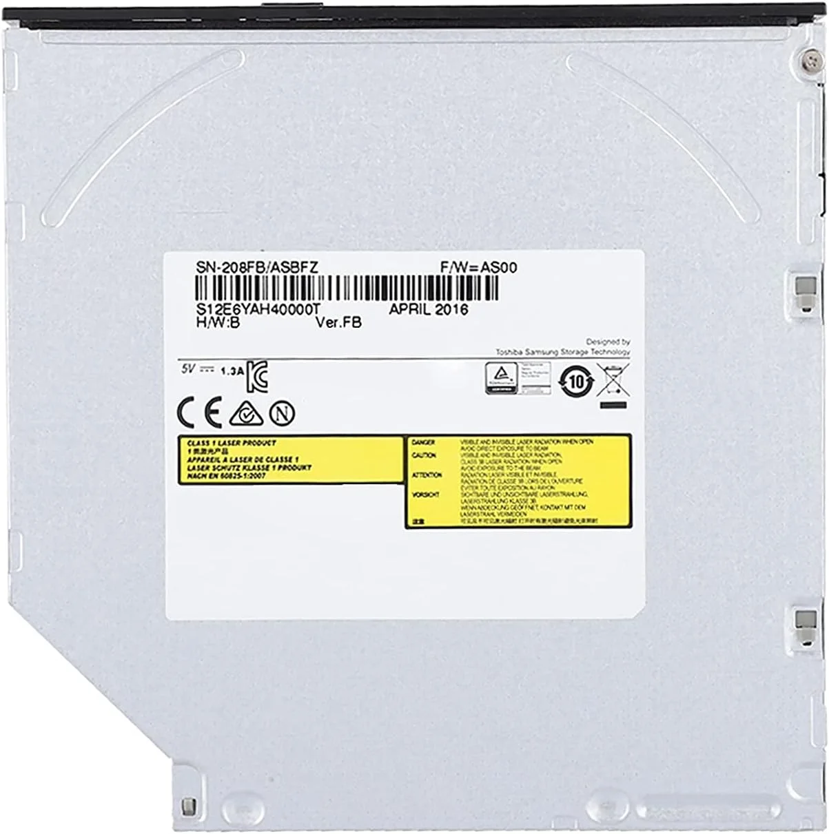 دی وی دی رایتر داخلی، درایو نوری قابل حمل DVD Recorder Player CD Writer برای لپ تاپ نوت بوک کامپیوتر رومیزی (سفید)