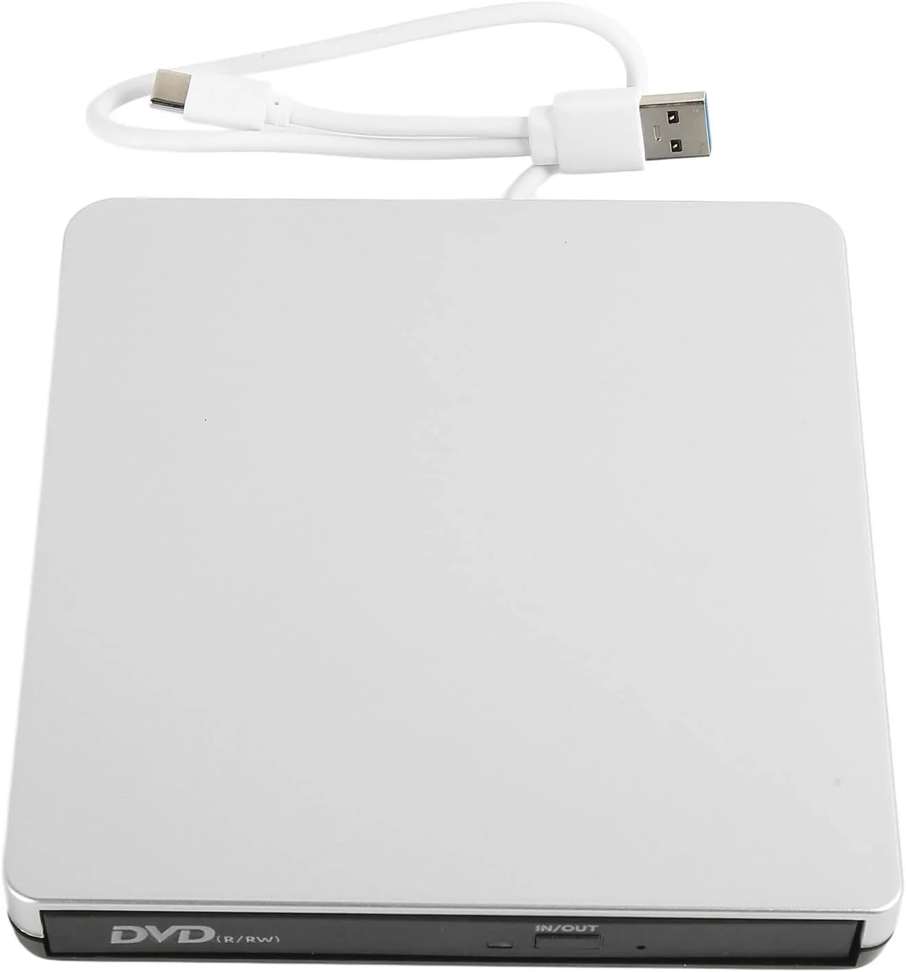 درایو نوری اکسترنال CD DVD فوق العاده باریک USB3.0 Type C R RW قابل حمل برای لپ تاپ کامپیوتر رومیزی سازگار با Windows XP 2003 Wind8 Wind10 Vista 7 Linux