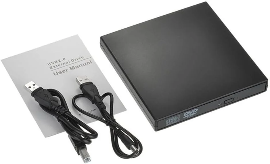 درایو اکسترنال CD-RW هِلِمی، USB 2.0، رایتر CD-RW یونیورسال، پخش کننده DVD/CD بدون نیاز به درایور
