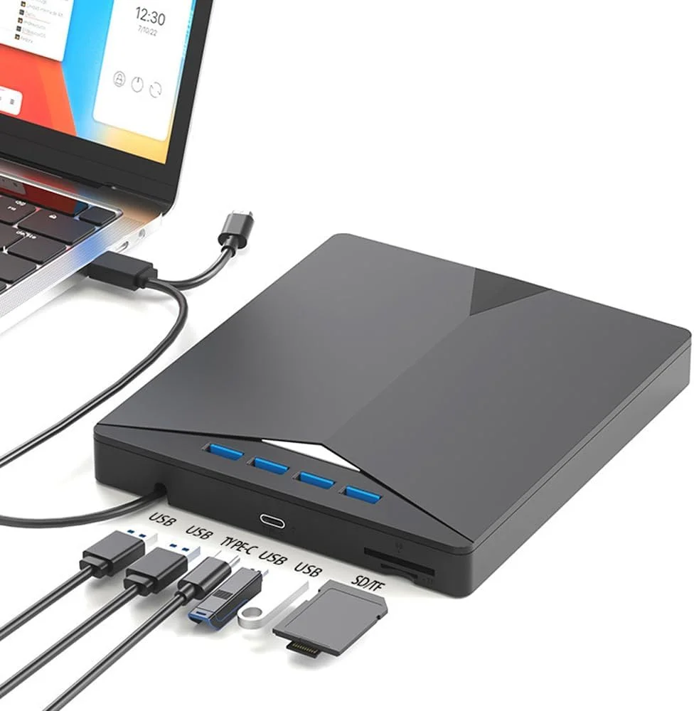 درایو نوری اکسترنال CD DVD، درایو اکسترنال USB 3.0 7 در 1، کارت توسعه دستگاه رایت DVD موبایل، درایو نوری اکسترنال کامپیوتر رومیزی