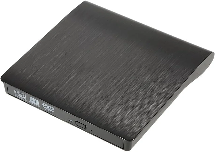 دی وی دی رایتر اکسترنال USB 3.0 فوق العاده باریک و قابل حمل، پخش کننده و رایت کننده دی وی دی برای لینوکس، ویندوز و مک او اس