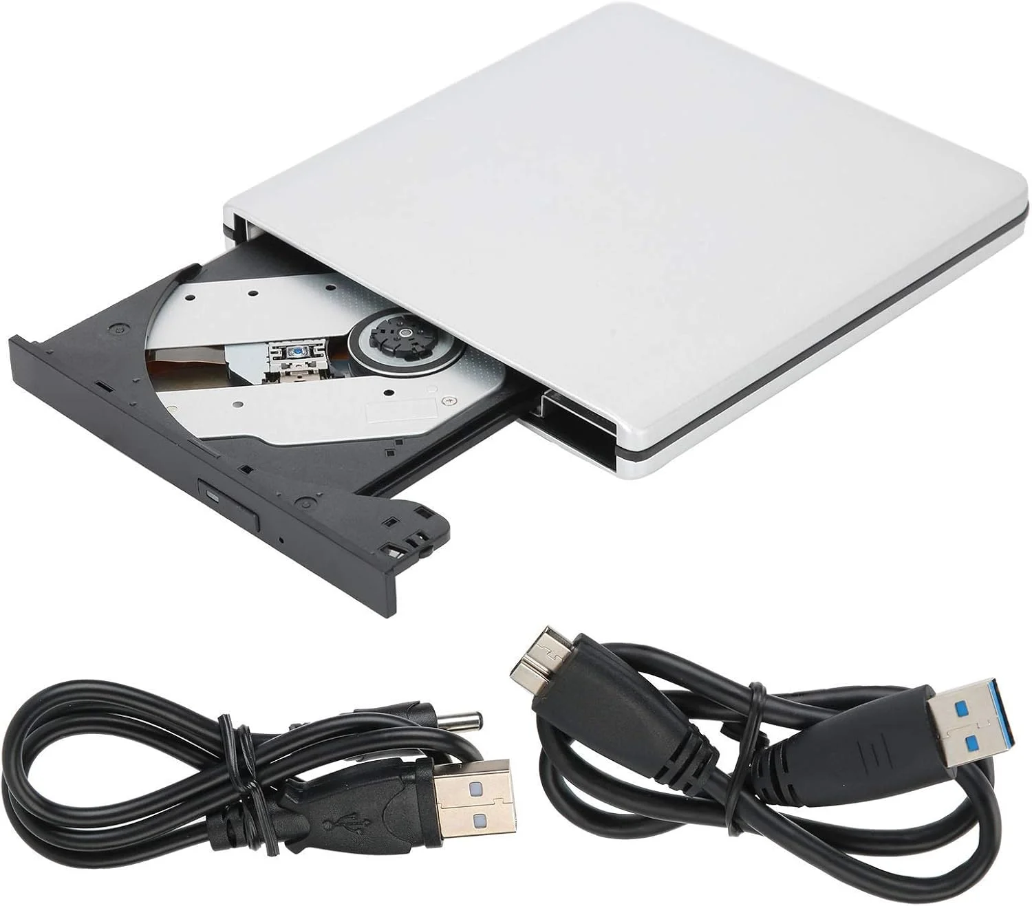 درایو نوری دیسک، درایو اکسترنال فوق العاده باریک CD DVD VCD با رابط USB 2.0/3.0، سازگار با ویندوز XP / 2003/ Visto / 7/8 / 10 / لینوکس/OS X 10