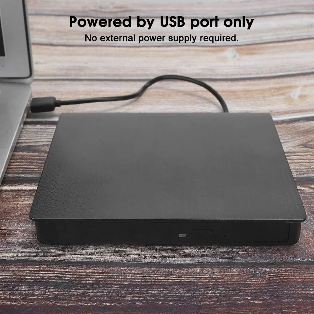 درایو نوری اکسترنال موبایل USB3.0 گونیک، رایتر DVD-RW، ضبط کننده، دستگاه تکثیر دیسک CD، پشتیبانی از / 2003 / Vista / 7 / برای لینوکس/OS