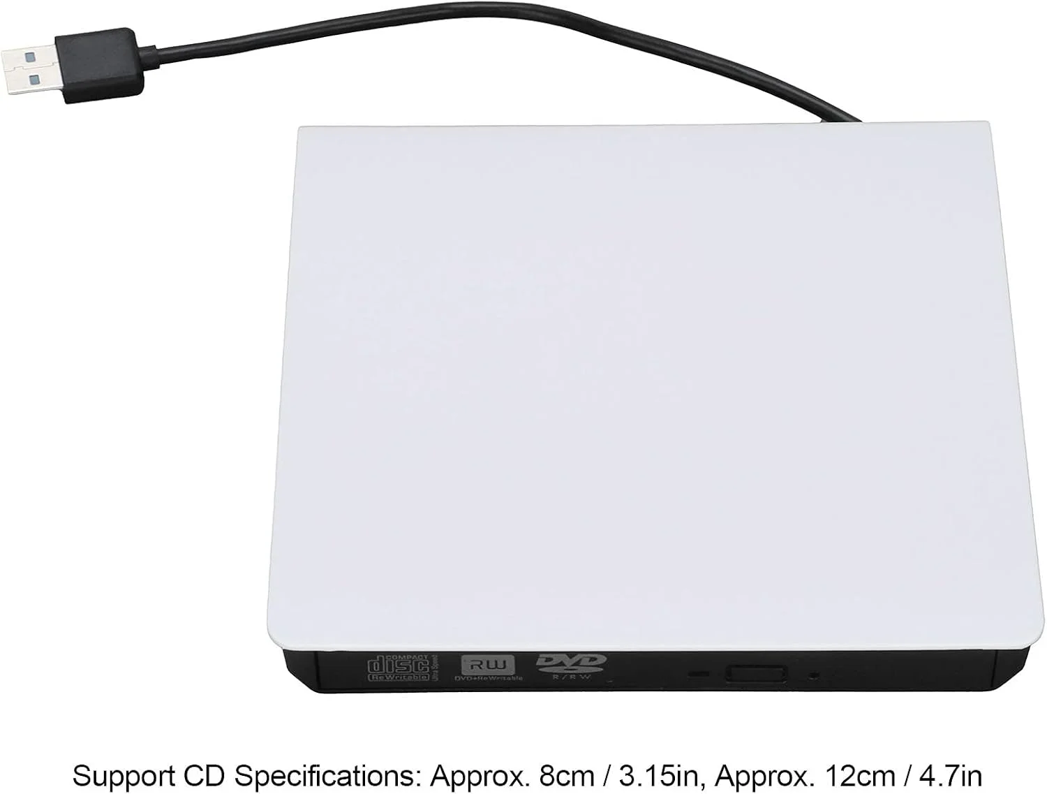 درایو DVD، درایو نوری قابل حمل پایدار 5 گیگابیت بر ثانیه با سرعت USB 3.0 اکسترنال برای یک دستگاه، مناسب برای نوت بوک و کامپیوترهای رومیزی