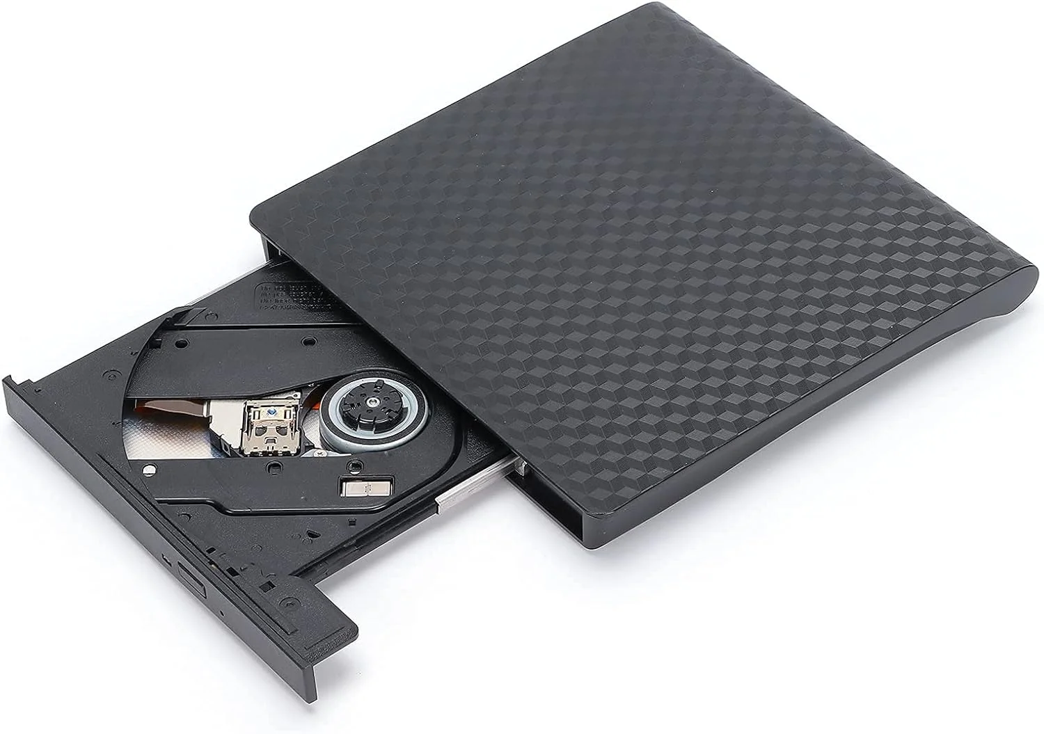 درایو اکسترنال DVD CD، پورت دوگانه USB 3.0/Type C فوق العاده باریک DVD/CD +/- RW برای لپ تاپ و دسکتاپ Mac OS/Windows