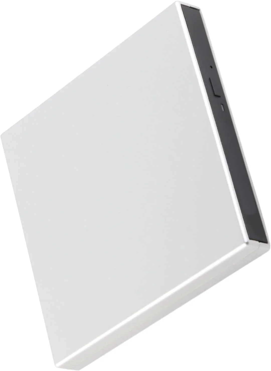 دی وی دی سی دی رام اکسترنال، یونیورسال، سبک، USB 2.0، خواندن پایدار، پلاگ اند پلی، کنترلر دیسک نوری اکسترنال قابل حمل برای کامپیوتر (نقره ای)