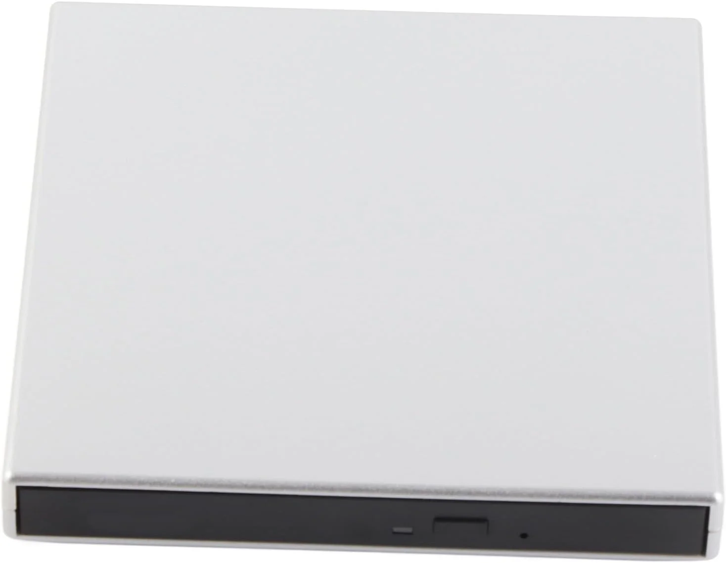 دی وی دی سی دی رام اکسترنال، یونیورسال، سبک، USB 2.0، خواندن پایدار، پلاگ اند پلی، کنترلر دیسک نوری اکسترنال قابل حمل برای کامپیوتر (نقره ای)