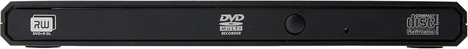 درایو نوری اکسترنال باریک لایت-آن ای‌بی‌ای‌یو 108-01 فوجیتسو مدل eBAU108 با سرعت 8X و قابلیت رایت DVD (دولایه)/RAM از طریق USB