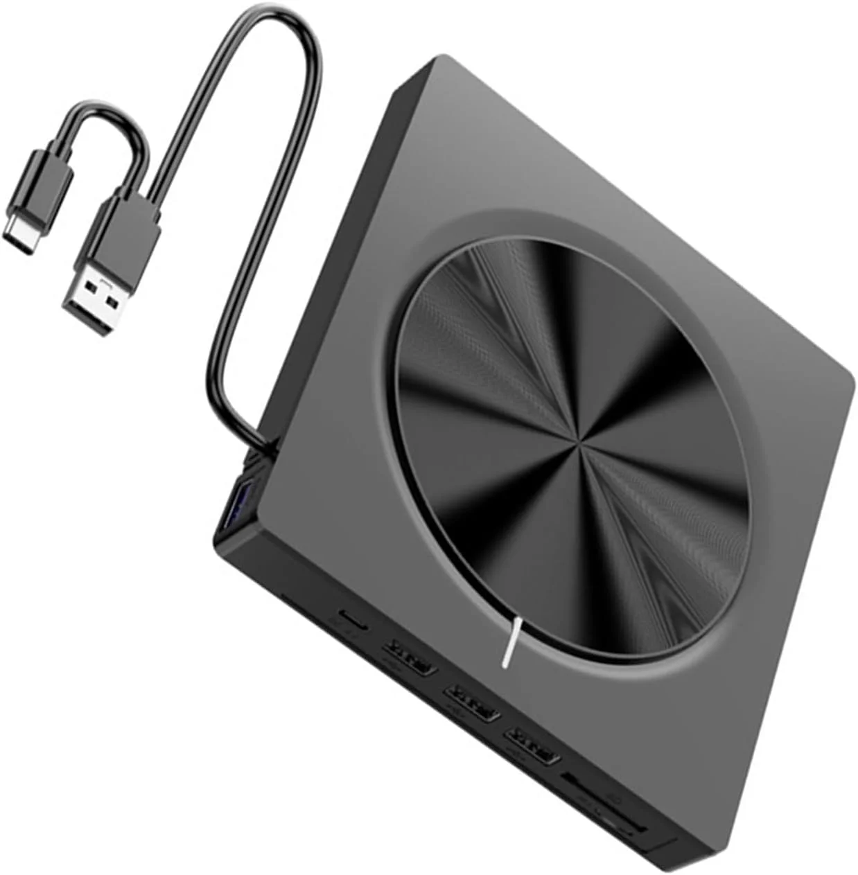 درایو نوری اکسترنال USB 3.0 Type C با 4 پورت USB و کارت خوان SDTF برای لپ تاپ و کامپیوتر