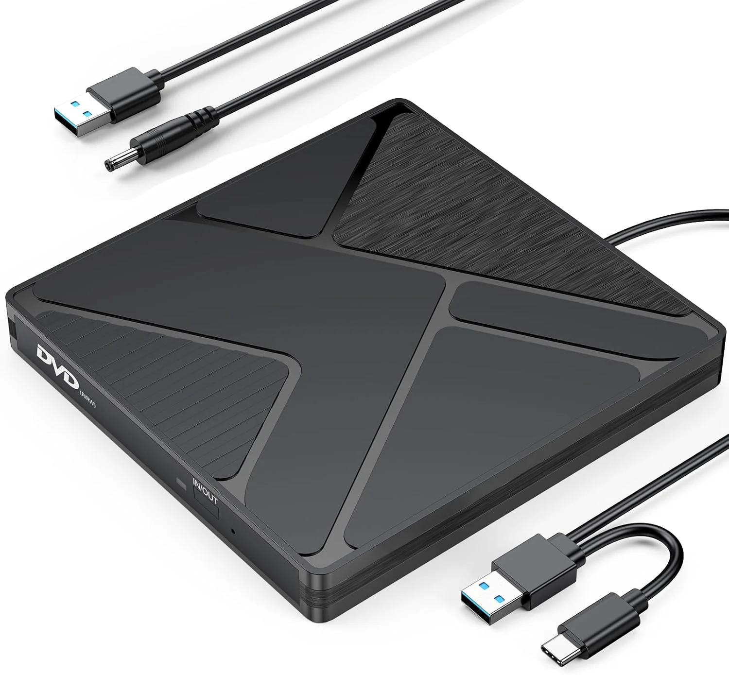 درایو نوری اکسترنال FEMORO مدل N39 (مشکی، USB+USBC)