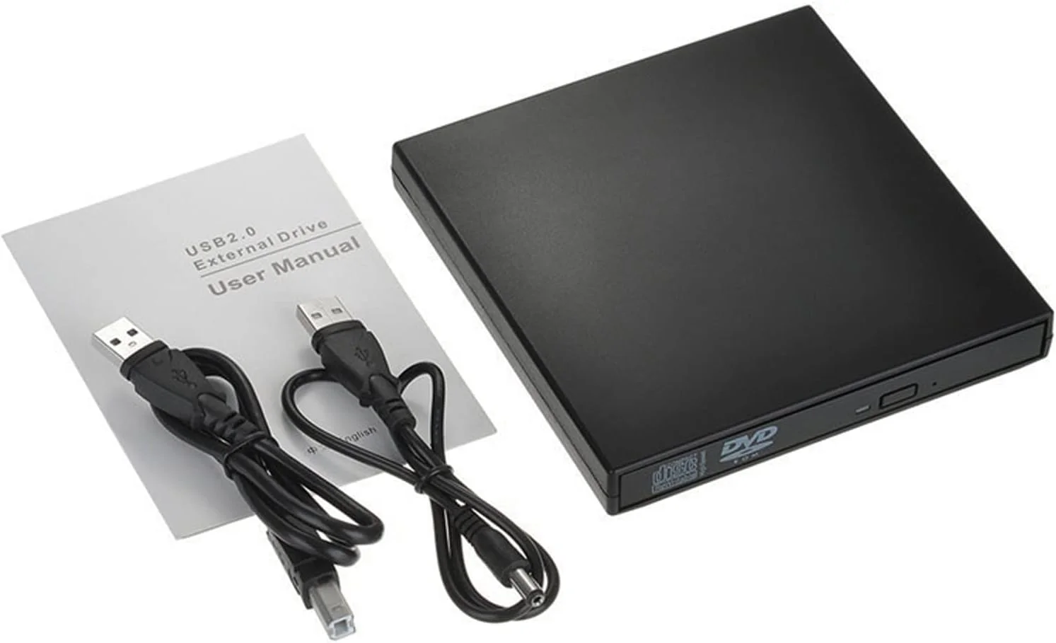 درایو نوری اکسترنال Fawoonu، رایتر و سوزاننده CD-RW باریک، پخش کننده ترکیبی DVD-RW USB 2.0، اتصال و پخش آسان برای لپ تاپ، نوت بوک و کامپیوتر رومیزی