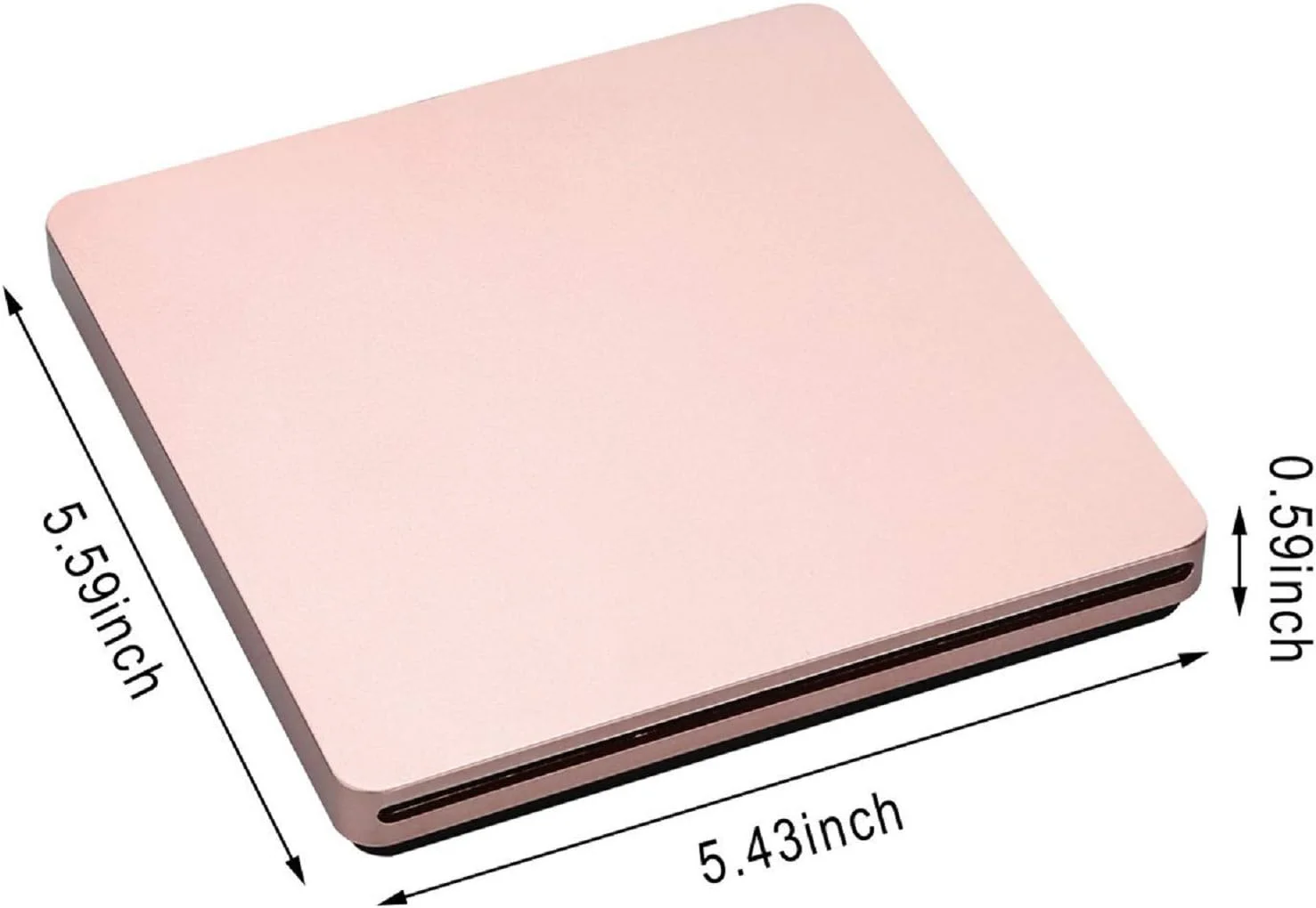 درایو DVD اکسترنال USB 2.0 اسلات خور VCD CD رایتر و پلیر برای Mac OS/WindowsME/2000/XP/Vista/7