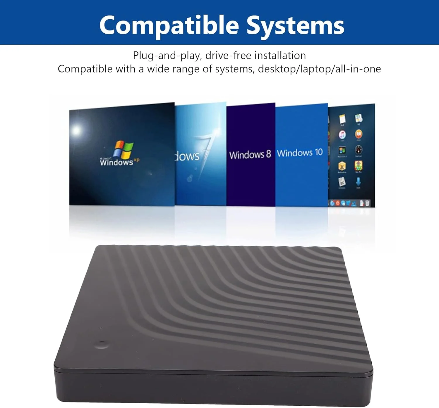 محفظه درایو DVD اکسترنال، جعبه درایو اکسترنال USB3.0 USB2.0، خواننده CD اکسترنال، انتقال 5 گیگابیت بر ثانیه، پشتیبانی از حالت ذخیره انرژی، برای درایو DVD RW SATA 12.7 میلی‌متری 9.5 میلی‌متری