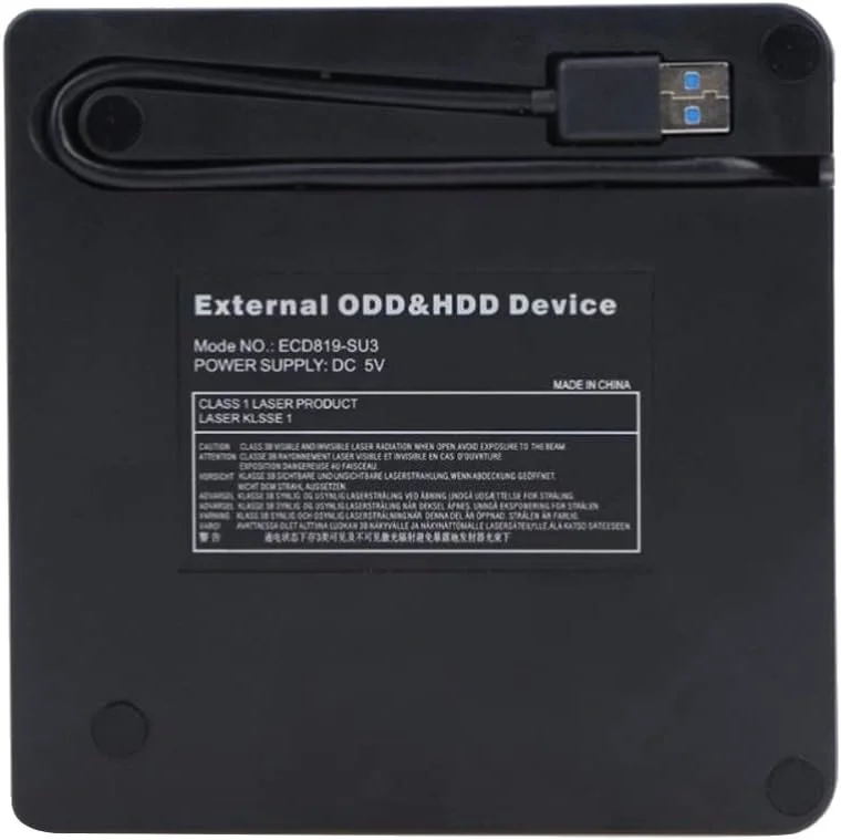 درایو نوری اکسترنال CD DVD، USB 3.0 و Type-C قابل حمل CD DVD +/-Rw، رایتر و ریدر DVD/CD ROM، درایو DVD
