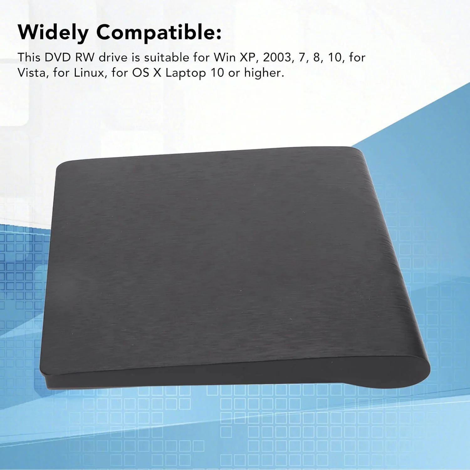 درایو DVD اکسترنال، پورت دوگانه USB3.0 Type C 9.5 میلی‌متری، انتقال پایدار 5 گیگابیت بر ثانیه، درایو DVD RW برای لپ‌تاپ رومیزی SATA ODD، سازگار با سیستم‌عامل ویندوز و لینوکس