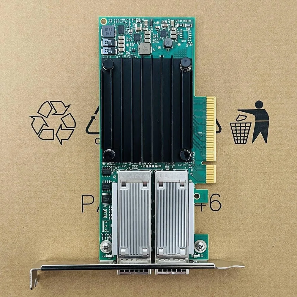 کارت شبکه فیبر نوری دو پورت 10 گیگابیتی MCX414A-BCAT مناسب برای CX414A ConnectX-4 40/56GbE PCI-Ex8 InfiniBand NIC