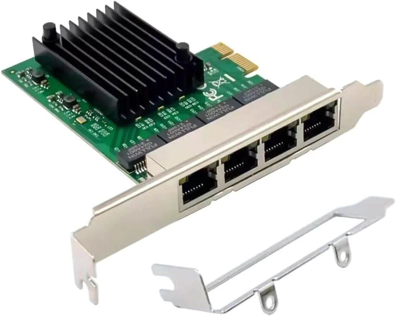 کارت شبکه 4 پورت RJ45 گیگابیتی اترنت PCI-E X1 با تراشه های RTL8111F و ASM1184E