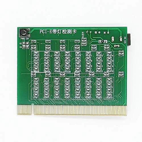 کارت تست اسلات PCI-E 16X 8X 4X PCI Express برای تشخیص اتصال کوتاه یا باز پل جنوبی مادربرد با نشانگر نوری، 1 عدد