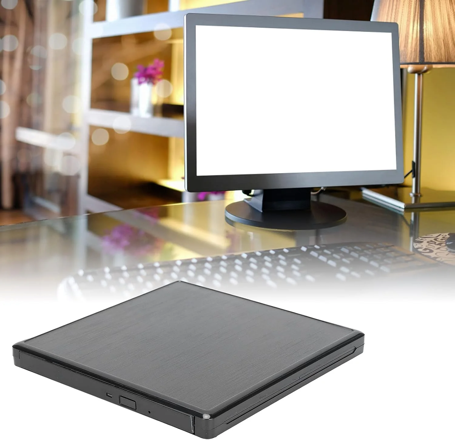 درایو اکسترنال CD DVD رایتر، USB3.0 Type C دی وی دی پلیر CD ROM، درایو CD اکسترنال قابل حمل لپ تاپ دسکتاپ، سازگار با Win XP، برای 2003، برای Wind 7 8 10، برای Vista، برای OS X 10